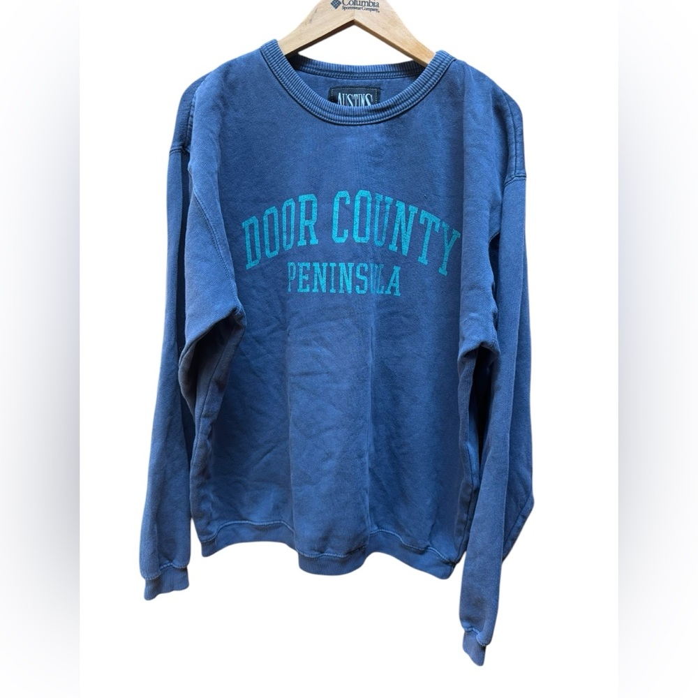 1990s Austins Inc. Door County Peninsula Blue Sweatshirt